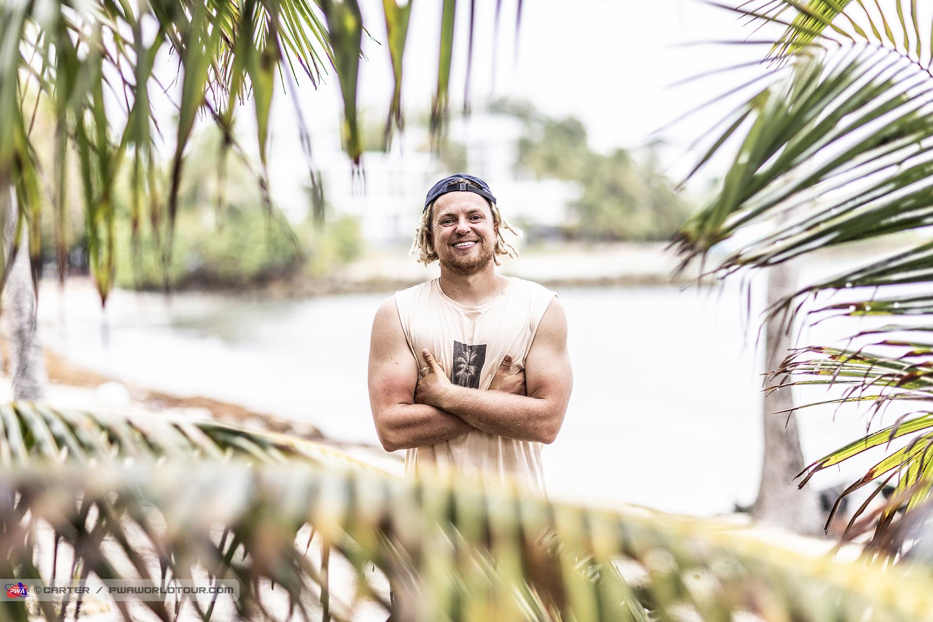 Na zdjęciu Maciej Rutkowski, polski windsurfer