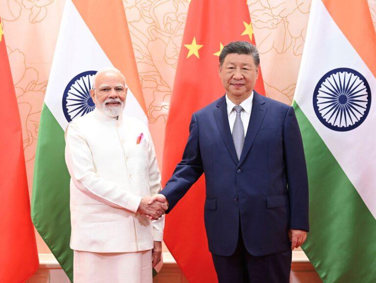 Na zdjęciu: Narendha Modi i Xi Jinping