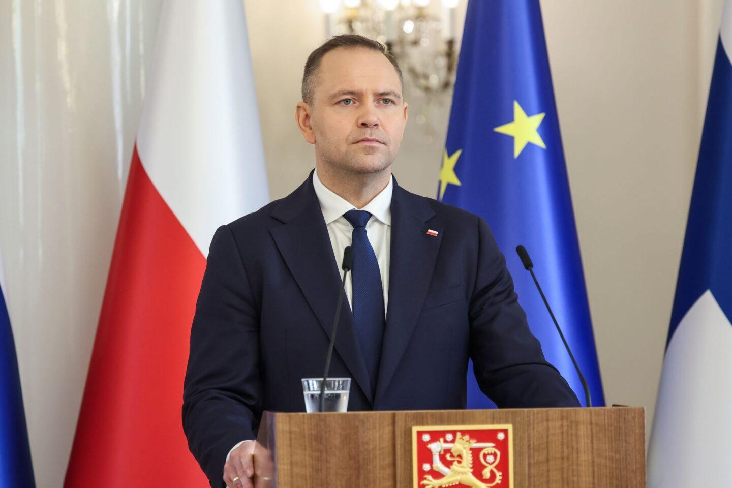 Prezydent RP Karol Nawrocki podczas wizyty w Helsinkach 9 września 2025 r.