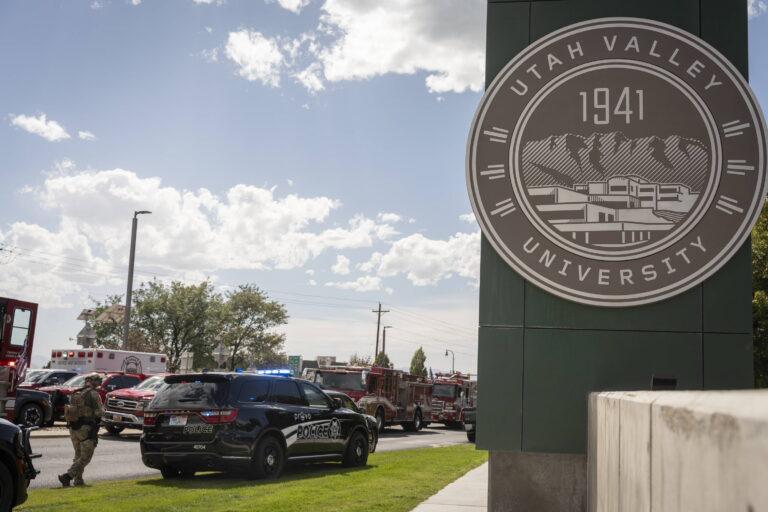 Na zdjęciu: Policja na uniwersytecie w Utah