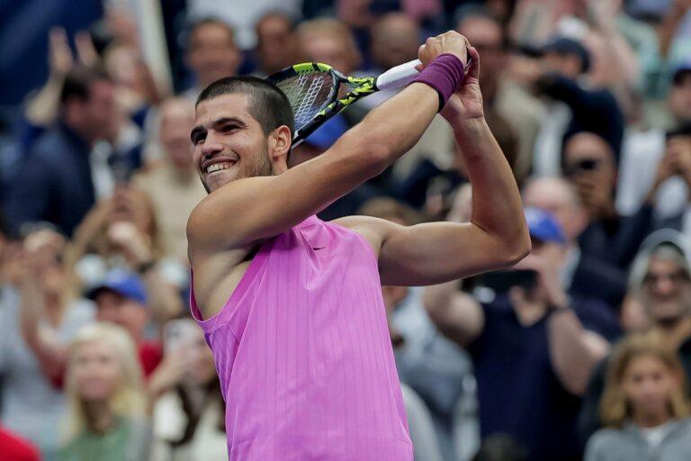 Na zdjęciu hiszpański tenisista Carlos Alcaraz, mistrz US Open 2025