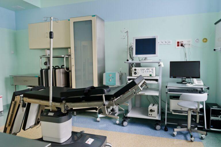 Sala do kolonoskopii. Fot.: PAP/Wojciech Pacewicz