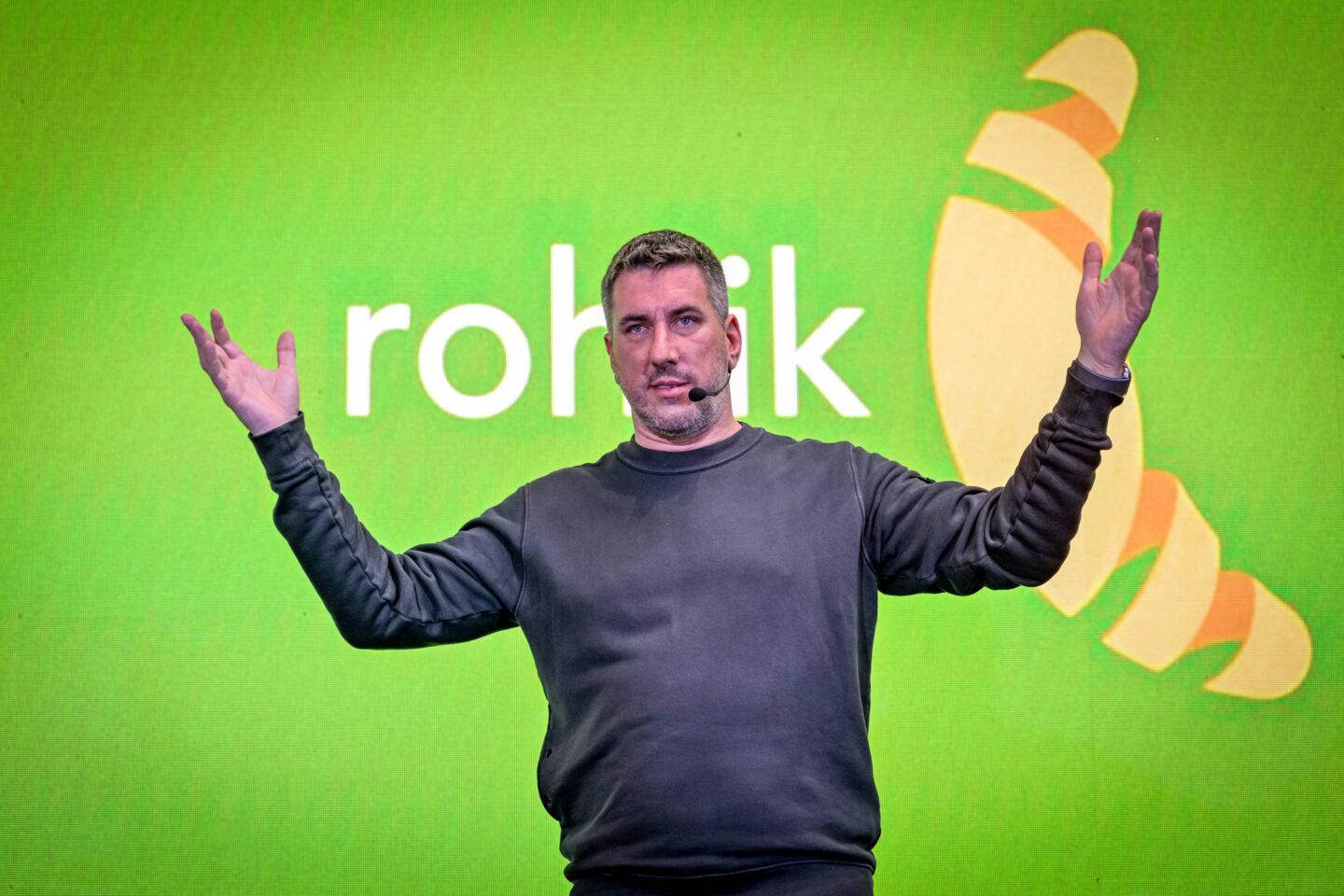 Tomáš Čupr, założyciel i prezes czeskiej spółki Rohlik Group. (fot. CTK Photo/Vit Simanek)