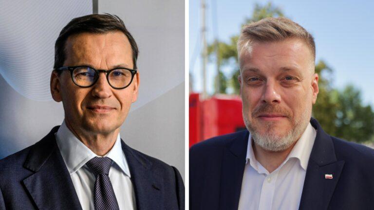 Mateusz Morawiecki i Adrian Zandberg