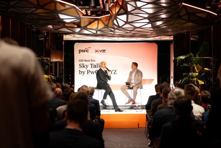 Rafał Brzoska i Grzegorz Nawacki podczas konferencji PwC Polska