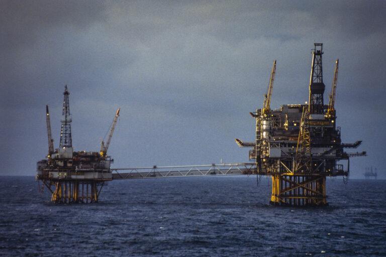 Na zdjęciu pola naftowe Ekofisk