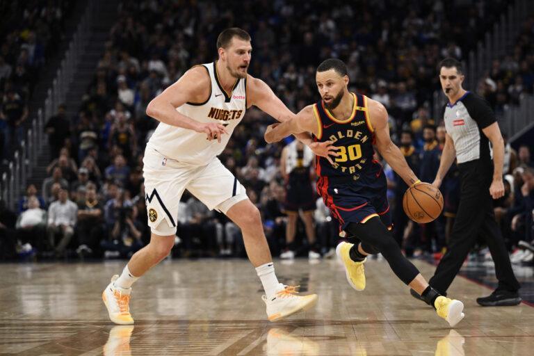 Nikola Jokic, Denver Nuggets i Stephen Curry, Golden State Warriors
