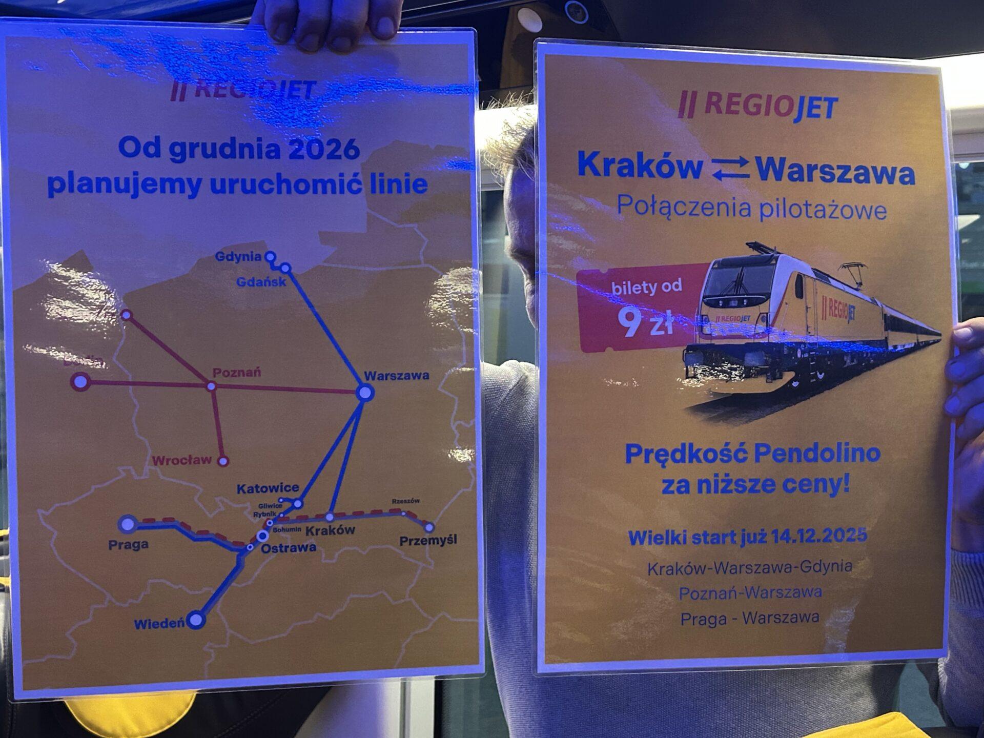 Te połączenia w grudniu 2026 r. chce uruchomić RegioJet.