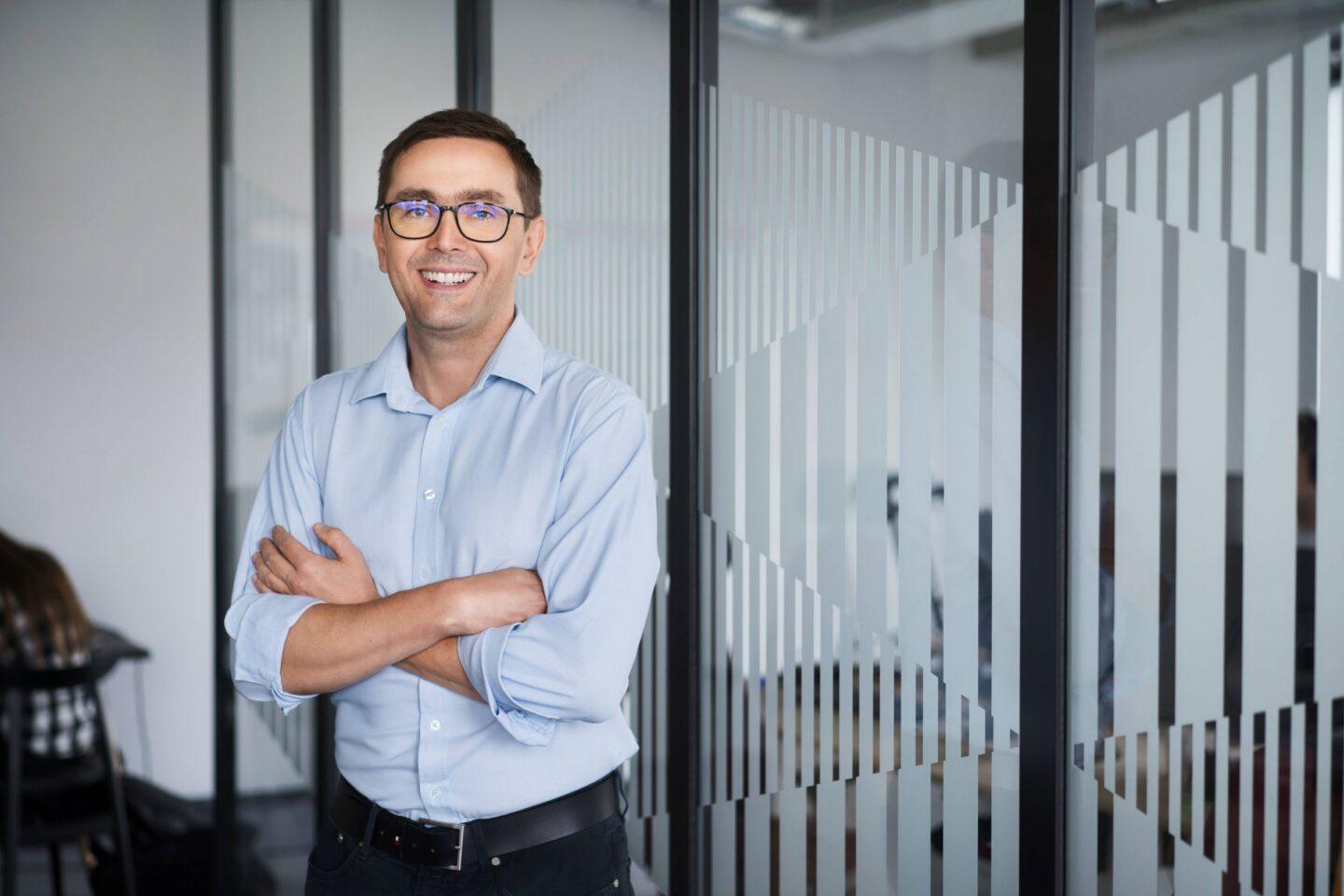 Na zdjęciu: Konrad Weiske, prezes Spyrosoft