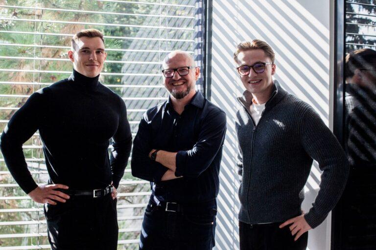 Na zdjęciu założyciele startupu Minerva: Wiktor Gaweł, Piotr Gerke i Maciej Stoiński