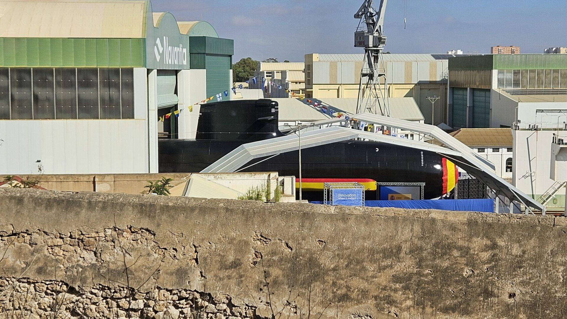 "Narciso Monturiol" w stoczni