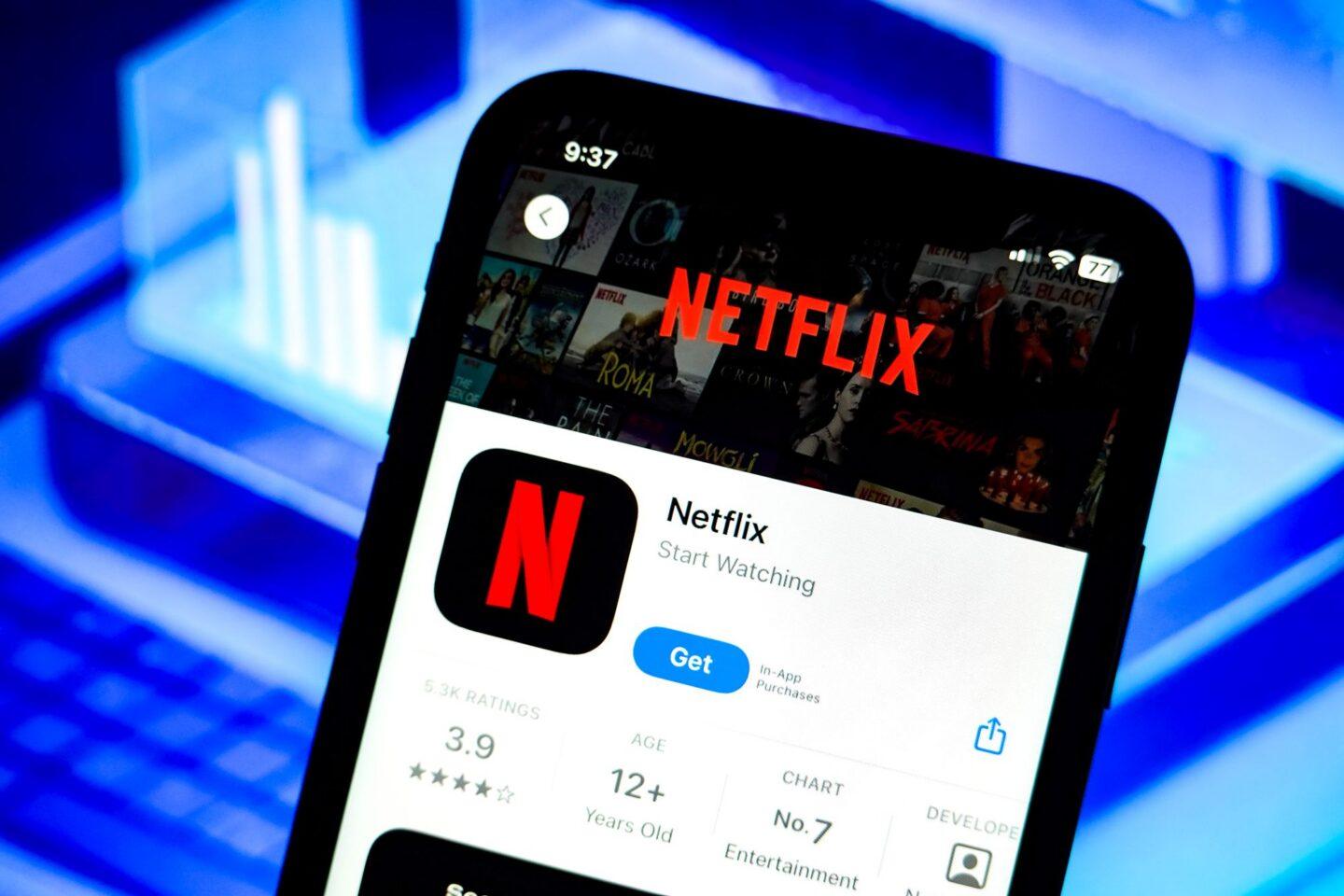 Na zdjęciu aplikacja Netflix