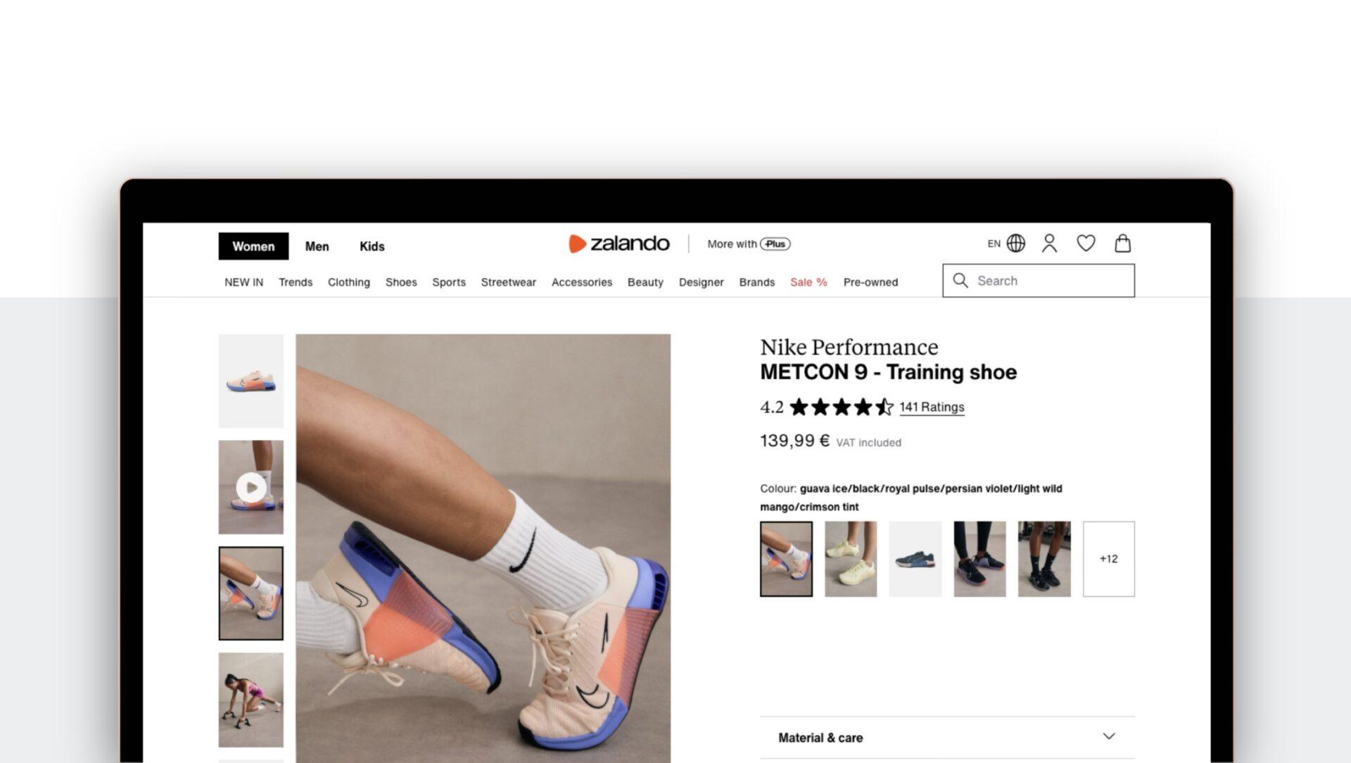 strona zakupowa Zalando