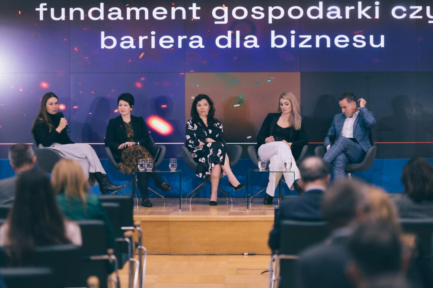 Agnieszka Durlik (KIG), Anna Papka (McDonald’s Polska), Inga Jędrzejewska (InPost), Karolina Rzońca-Bajorek (Asseco Poland) i Grzegorz Nawacki