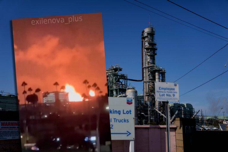 Wybuch w El Segundo na tle zdjęcia rafinerii z 2024 r.