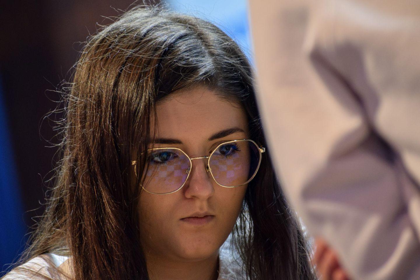 Na zdjęciu polska szachistka Oliwia Kiołbasa