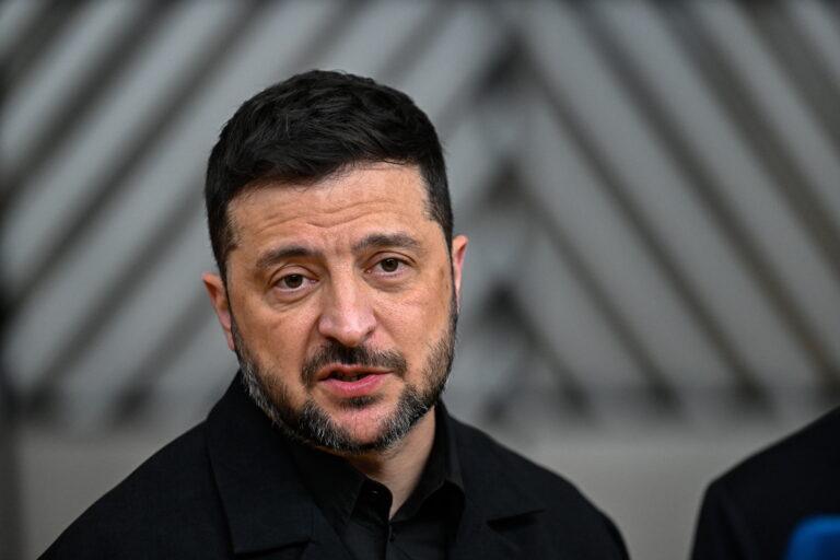 Prezydent Ukrainy Wołodymyr Zełenski w Brukseli