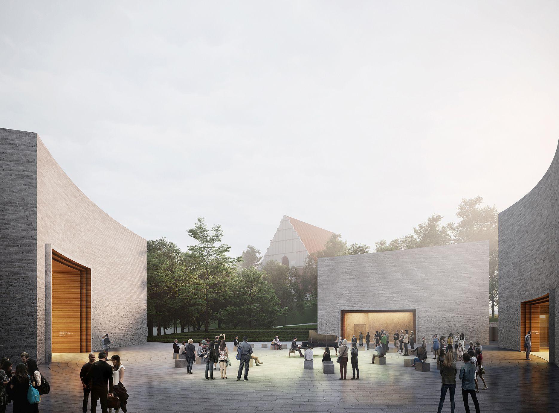 Grafika przedstawia wizualizację Muzeum Powstania Wielkopolskiego 1918-1919 w Poznaniu