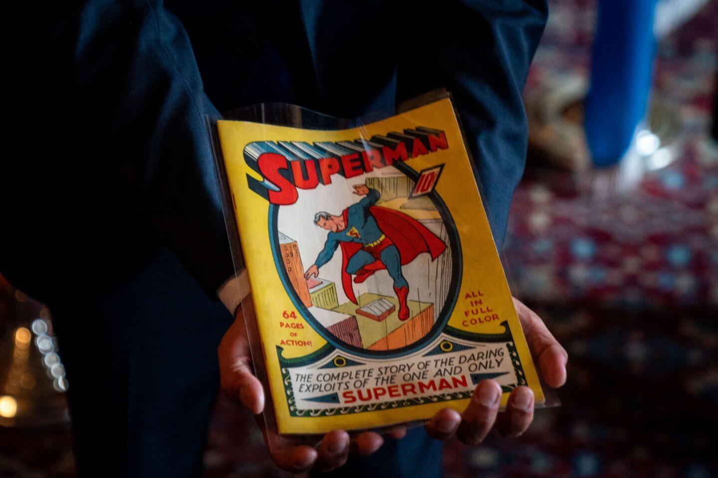 Na zdjęciu: pierwszy numer komiksu Superman z 1939
