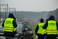 Na zdjęciu: służby na miejscu sabotażu na linii Warszawa - Lublin