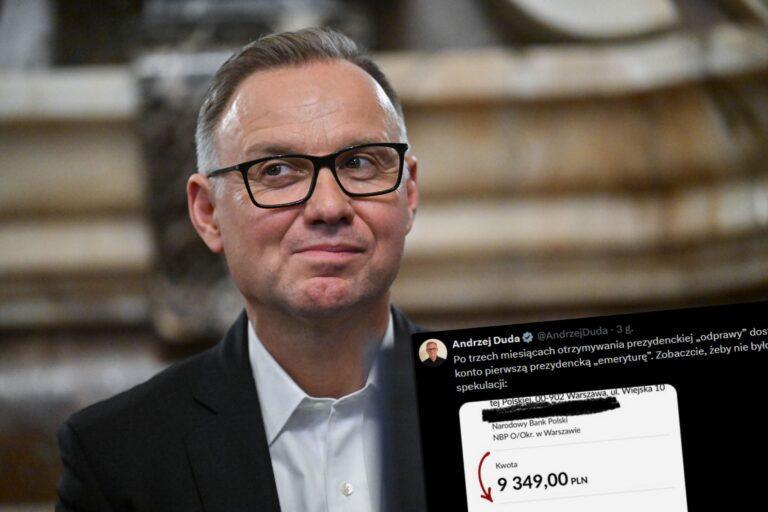 Tweet Andrzeja Dudy na tle zdjęcia byłego prezydenta RP podczas spotkania w Wojewódzkim Domu Kultury w Kielcach, 27 listopada 2025 r. Spotkanie połączone było z promocją książki Andrzeja Dudy „To ja. Andrzej Duda”