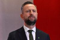 Wicepremier, szef MON i obecny prezes PSL Władysław Kosiniak-Kamysz podczas XIV Kongresu Polskiego Stronnictwa Ludowego, 15 listopada 2025 r. w Warszawie