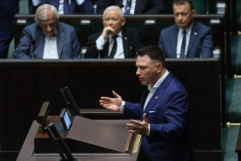 Sławomir Mentzen, Ryszard Terlecki, Jarosław Kaczyński, Mariusz Błaszczak