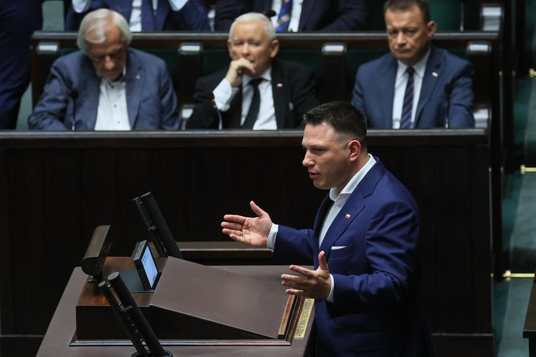 Sławomir Mentzen, Ryszard Terlecki, Jarosław Kaczyński, Mariusz Błaszczak