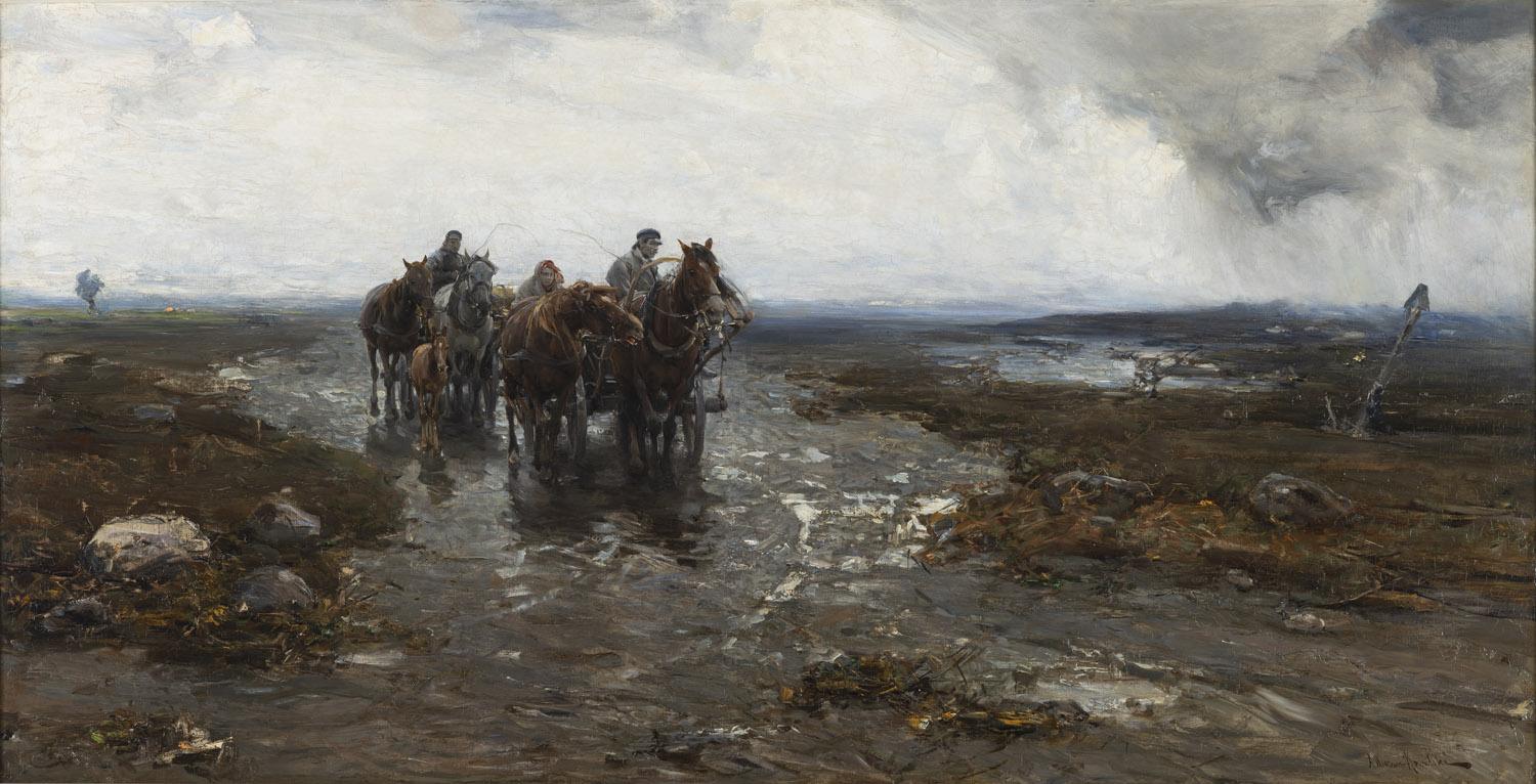 Obraz Alfreda Wierusza-Kowalskiego "Nadchodząca burza"