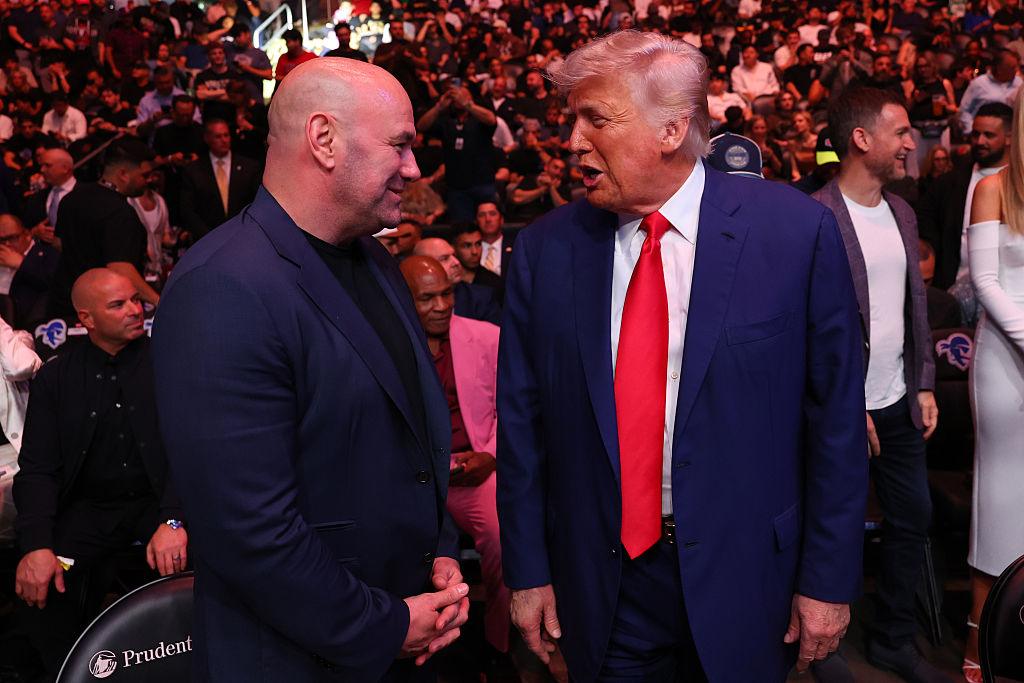 Szef UFC Dana White i Donald Trump