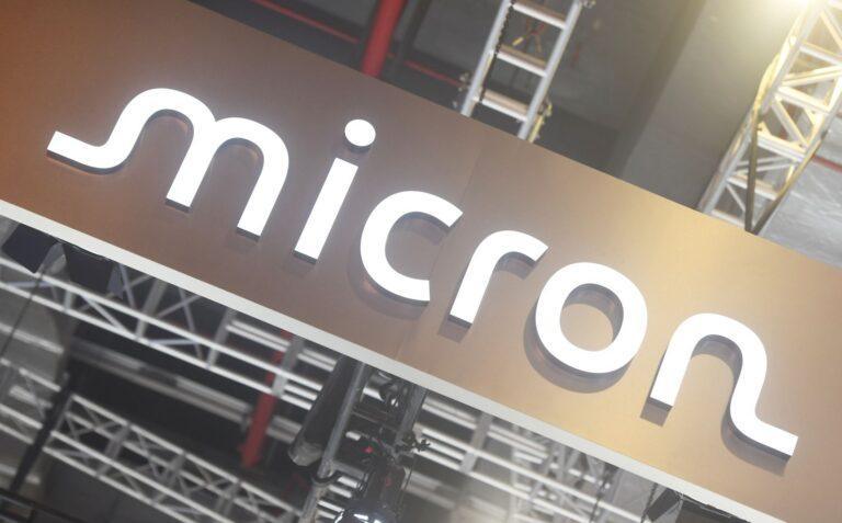 Na zdjęciu: Logo firmy Micron