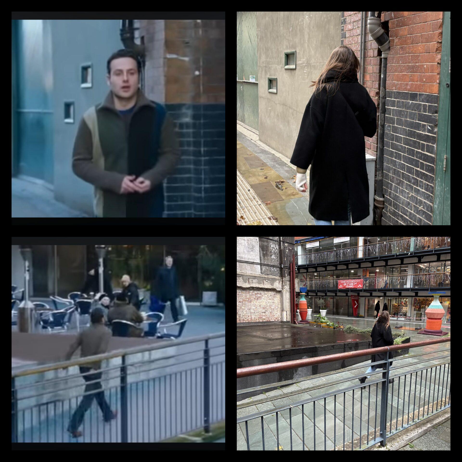 Londyn, miejsce z filmu "to właśnie miłość", wczoraj i dziś.