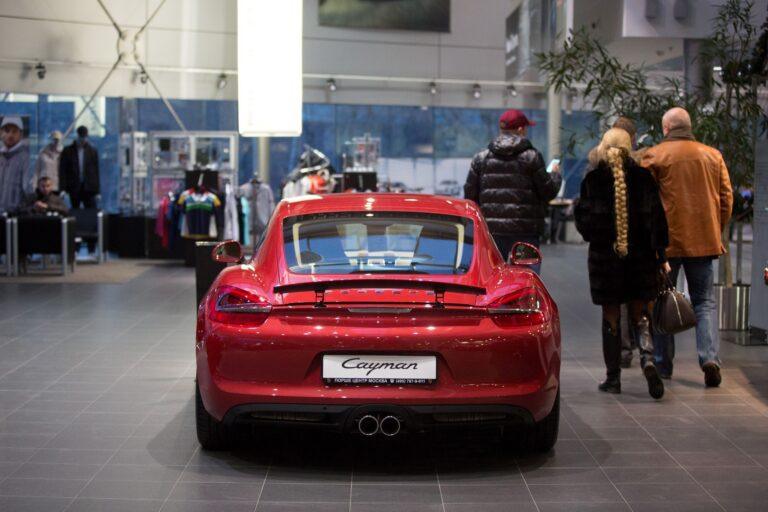 Na zdjęciu: Porsche w Moskwie
