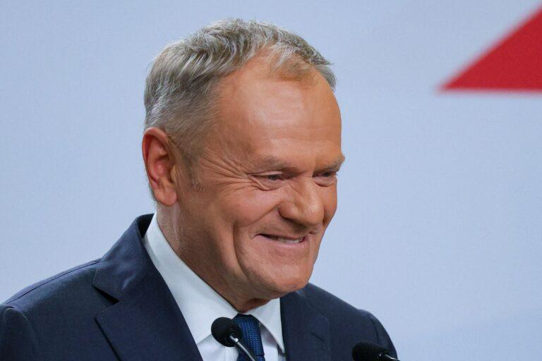 Na zdjęciu: premier Donald Tusk na Radzie Krajowej KO