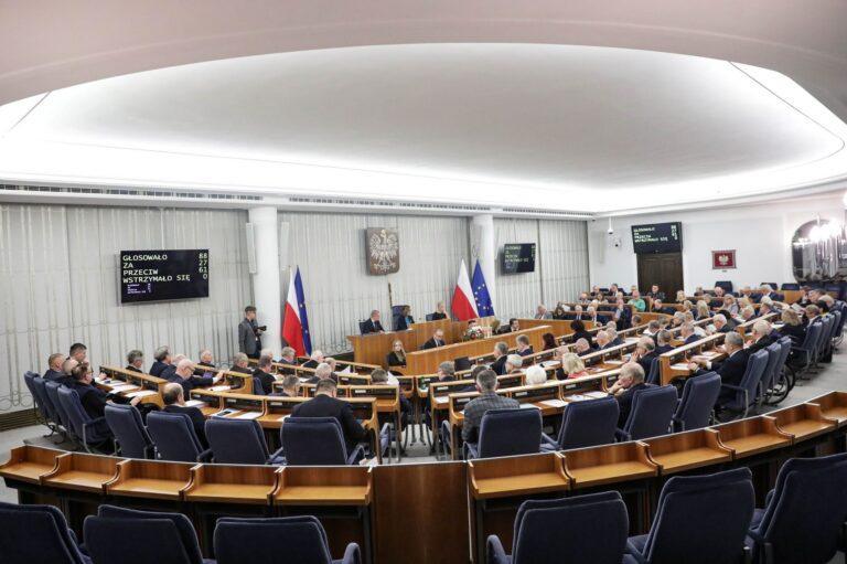 Na zdjęciu: Sala posiedzeń Senatu