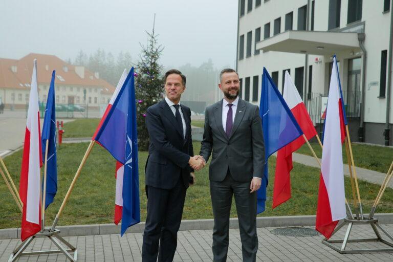 Sekretarz generalny NATO Mark Rutte i minister obrony narodowej Władysław Kosiniak-Kamysz