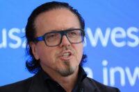 Na zdjęciu Wojciech Balczun w siedzibie Ministerstwa Aktywów Państwowych