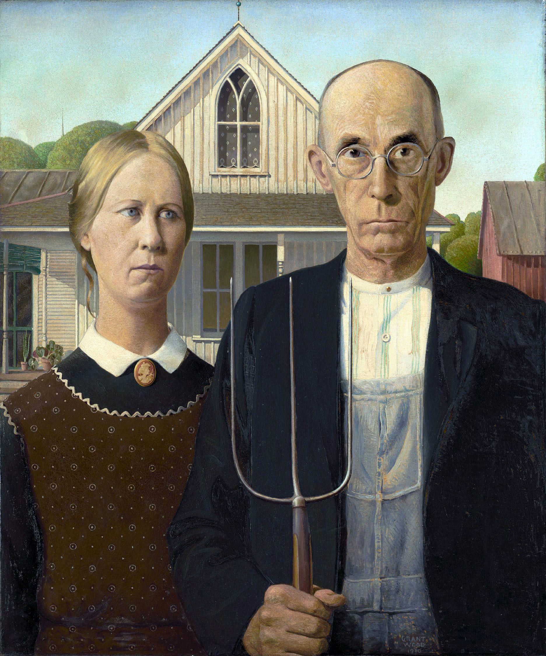 Grant Wood, „American Gothic”