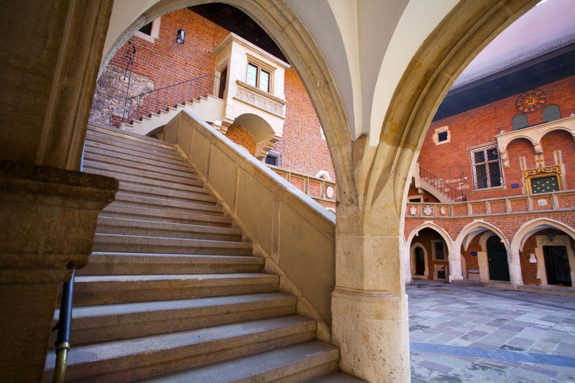 The courtyard of Collegium Maius
