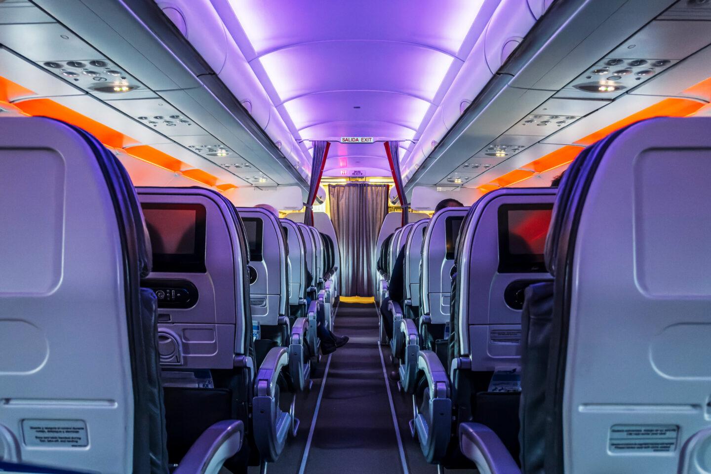 Wnętrze samolotu