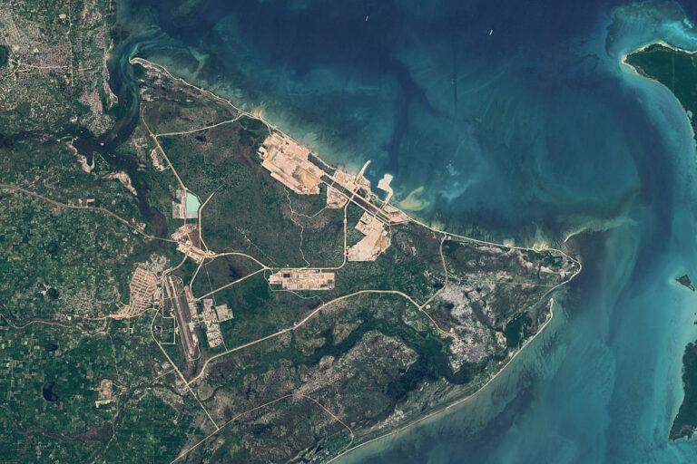 Zdjęcie satelitarne miejsca budowy