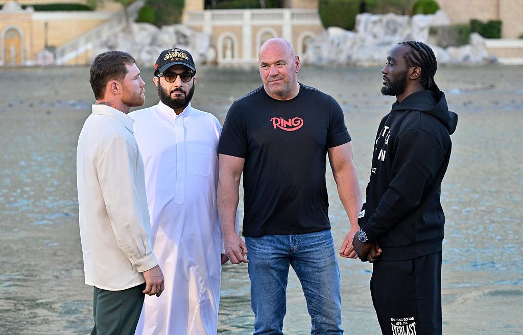 Canelo Alvarez, Turki Alalshikh, Dana White i Terrence Crawford