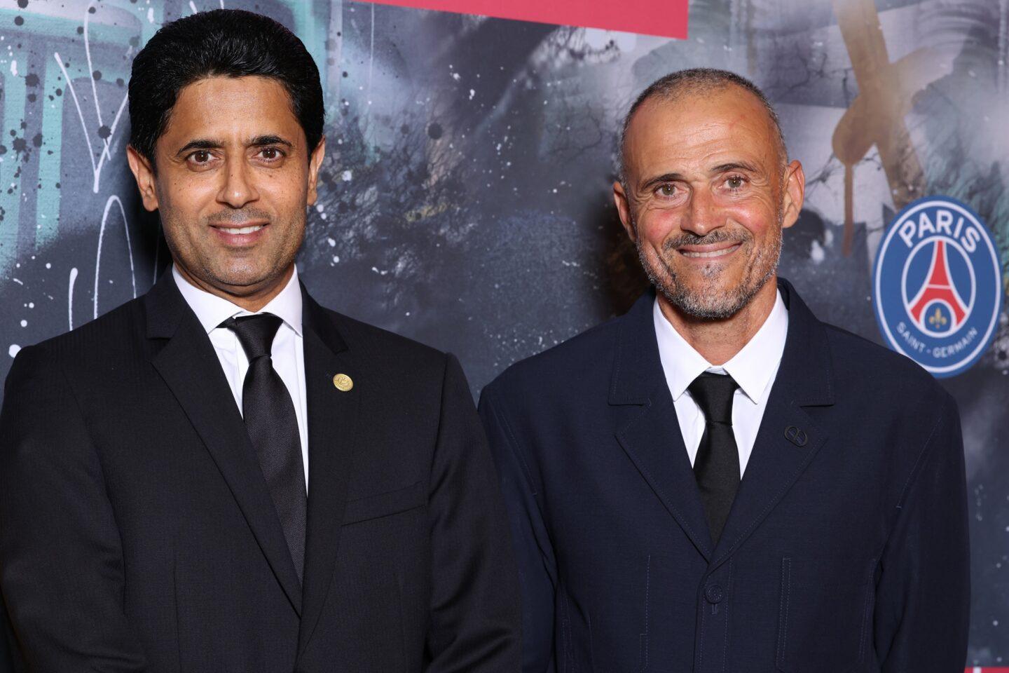 Nasser Al-Khelaifi i Luis Enrique, PSG