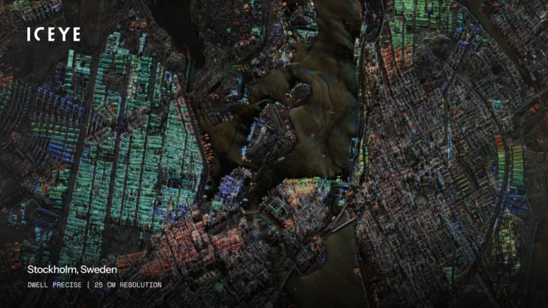 Sztokholm sfotografowany przez satelitę ICEYE