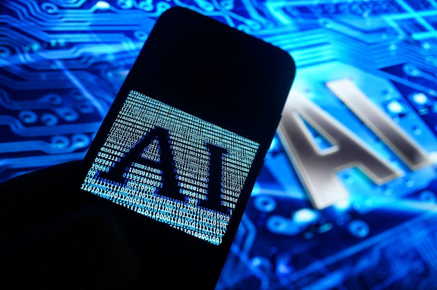 Logo AI na smartfonie