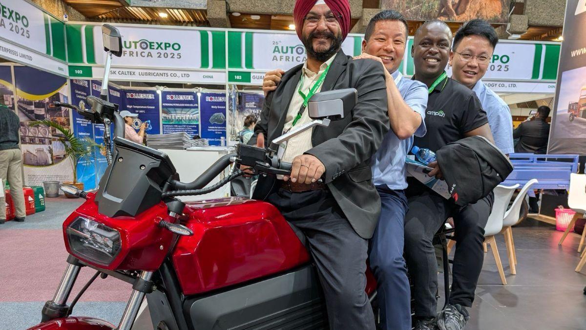 Motocykl elektryczny wyprodukowany w polskiej strefie ekonomicznej w Kenii