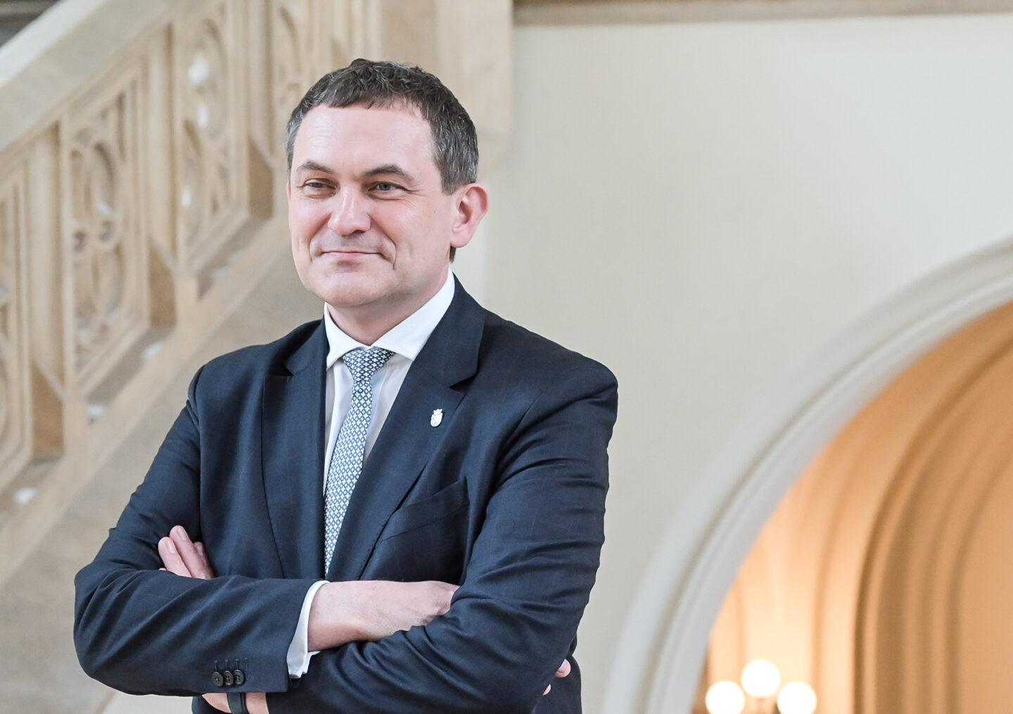 Rektor Uniwersytetu Jagiellońskiego prof. Piotr Jedynak