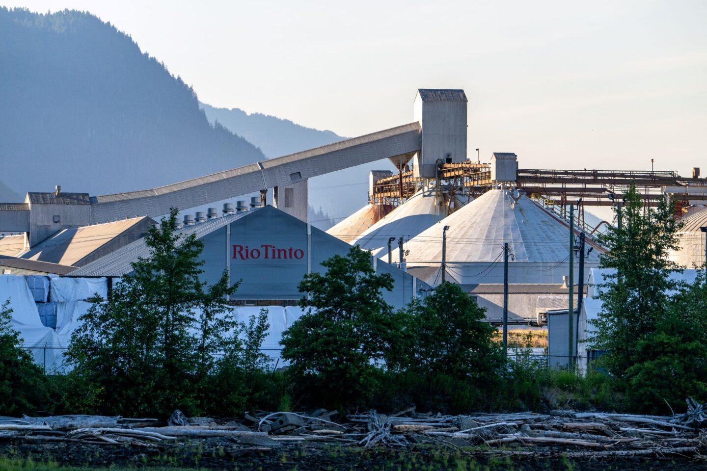 Huta aluminium Rio tinto w Kolumbii Brytyjskiej w Kanadzie