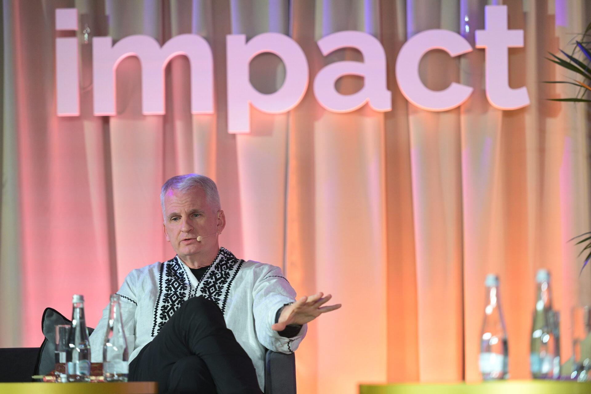 Timothy Snyder podczas kongresu Impact