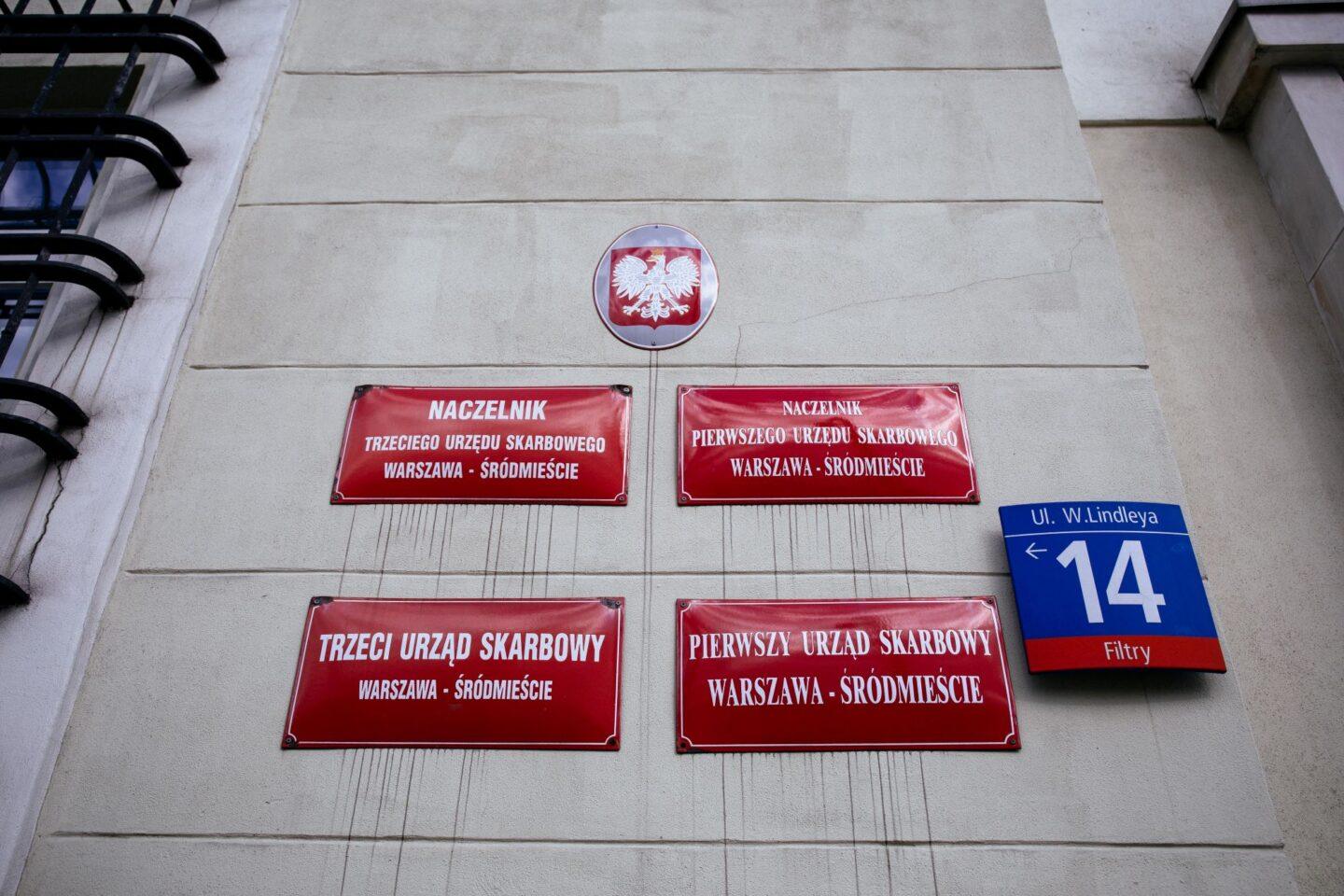 Pierwszy i Trzeci Urząd Skarbowy Warszawa - Śródmieście przy ul. Lindleya 14